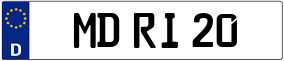 Trailer License Plate